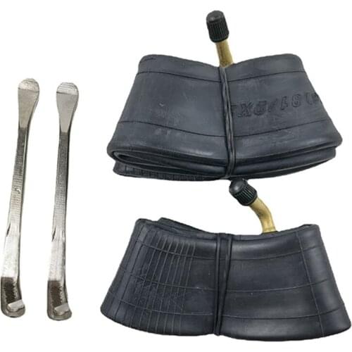 Inner Tube+Tyre Tool Thicken 8 1/2 x 2 Curved/Straight Valve M365 Rubber Inner Tube for Electric Scooter Accessory