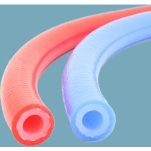 1 Meter I.D 6~25mm Food Grade Silicone Tube Double Layer High Temperature Pressure Resistance Rubber Hose Steam Pipe