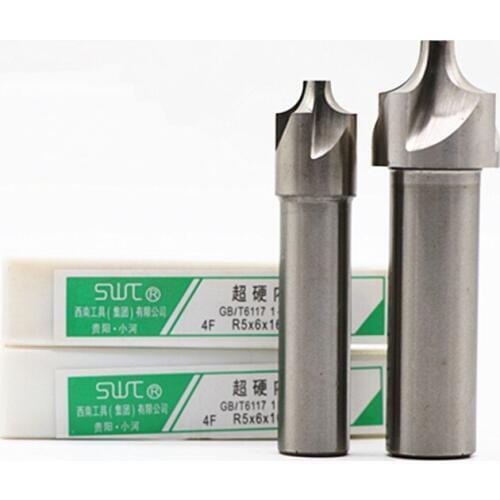 1PCS 2/4Flute R1-R12.5 HSS Corner Rounding End mills,Ball nosed Mill concave Radius milling cutters (R1/R2/R4/R5/R6/R8/R10/R12)