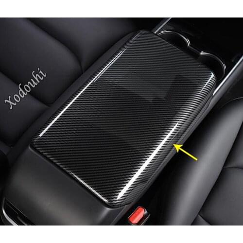 Body Styling Stick Armrest Handrail Trim Frame Lamp Box Switch Middle Storage 1pcs For Tesla Model 3 Model3 2018 2019 2020 2021