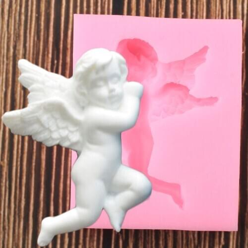 3D Angel Baby Silicone Mold Birthday Wedding Party Cake Decorating Tools Fondant Baking Cookie Candy Chocolate Gumpaste Molds