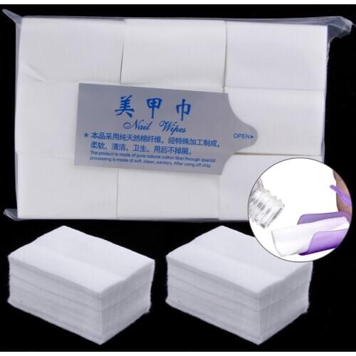 Lint Free Wipes Coton Nails Manicure Napkins Nail Polish Remover Wipes Gel Nails Cleaner Cutton Pads Pedicure Nail Art Tools