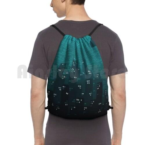 Bioshock Rapture Backpack Drawstring Bags Gym Bag Waterproof Bioshock Rapture Bioshock Rapture Lighthouse Video Games