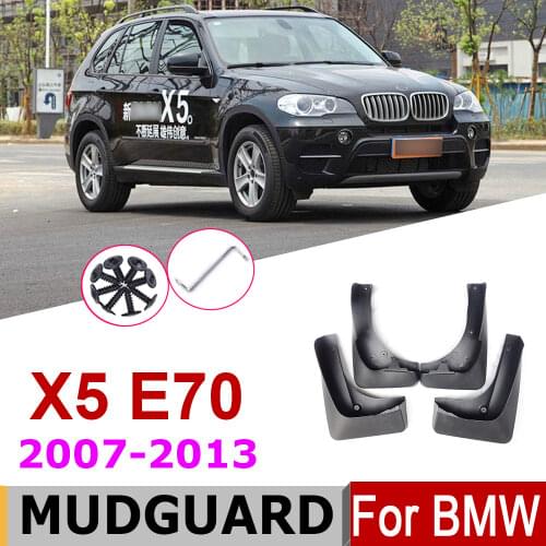 Mudguard For BMW X5 E70 2013~2007 Front Rear Fender Mud Flaps Guard Splash Flap Mudguards Car Accessories 2011