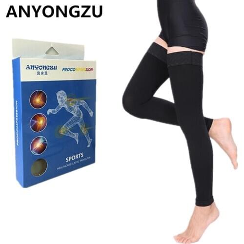 ANYONGZU Professional Medical Ninth Stockings High Elasticity Tighten Legs Prevent Varicose Veins Nurse Knee-high Stockings