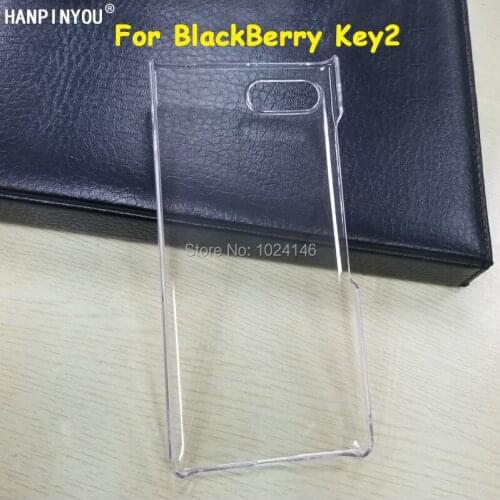 For BlackBerry Key 2 Two Key2 KEYtwo 4.5" New Slim Crystal Transparent Hard PC Back Case Protection DIY Plastic Cover