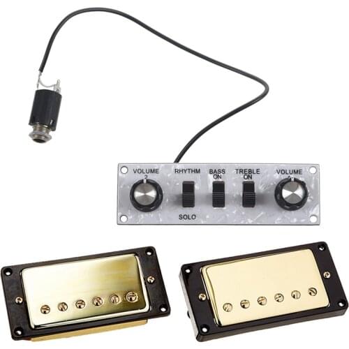 Hot AD-Humbucker Pickup Gold for Gibson Les Paul Replacement with Violin Bass Guitar Control Line