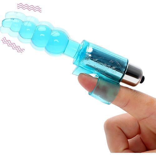IKOKY Oral Licking Tongue Thorny Vibrating G Spot Massager Finger Vibrator Sex Toys for Women Erotic Clitoris Stimulator