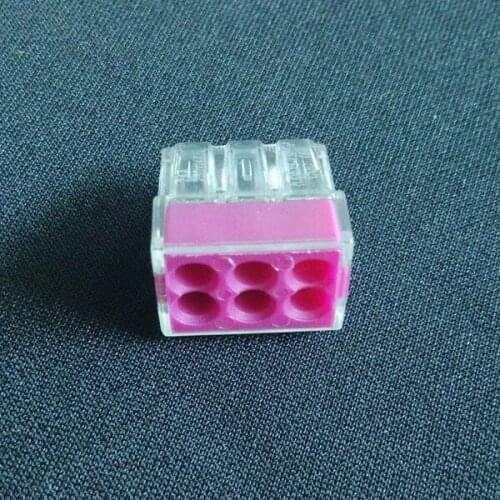 FREE SHIPPING 50PCS Wire connector 773-106 wgo transparent housing terminal block