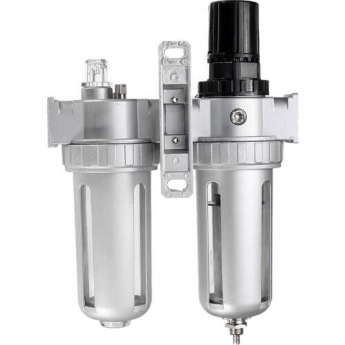 SFC400 1/2 Air Compressor Fuel Oil Water Moisture Lubricator Trap Filter Air Regulator Connection Pneumatic Parts