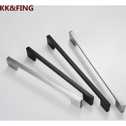 KK&FING Cabinet Knobs And Handles Brass Furniture Wardrobe Door Handle Drawer Pulls Hardware Accessories Black Door Knob