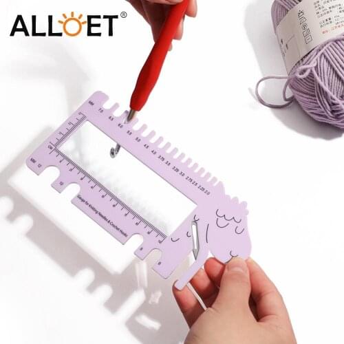 Sheep Shape Knitting Sewing Hook Measure Ruler Gauge Size Guide Accessory Knitting Accessories Gauge Sewing Ruler Tool