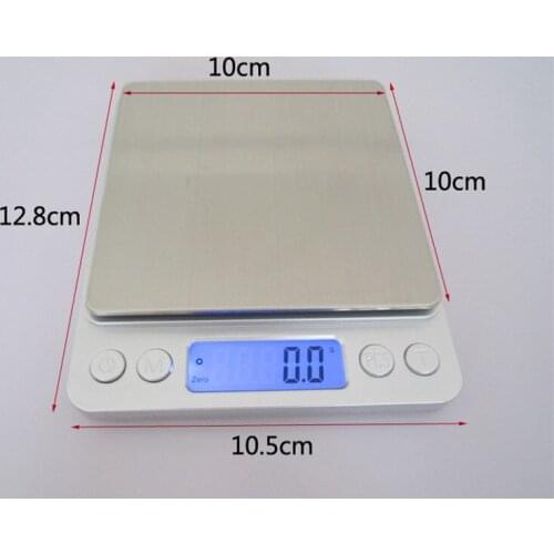 500g x 0.01g Portable Mini Electronic Digital Scales Pocket Case Postal Kitchen Jewelry Weight Balanca Digital Scale With 2 Tray