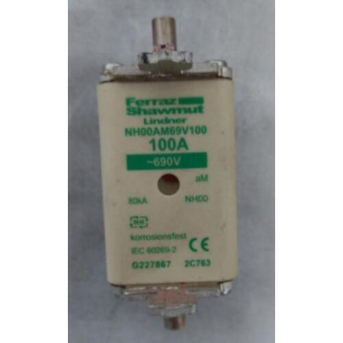 Fuses: NH00AM69V100 100A 690V G227867 aM / NH00AM69V50 D227864 / NH00AM69V63 NH00 63A E227865 / NH00AM69V125 H227868