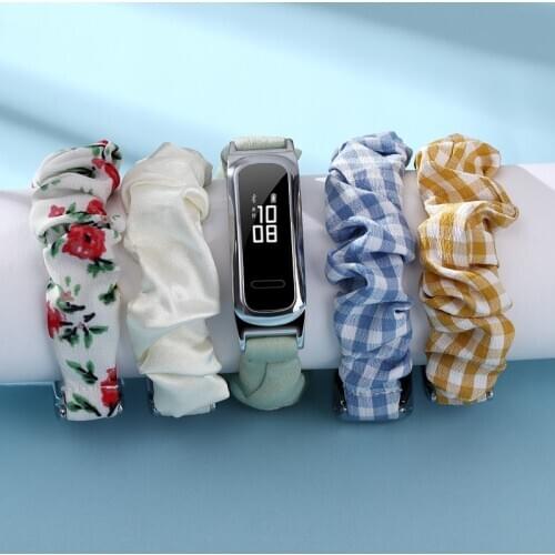 Rubber Bands for honor band 5 sport / band 4 running Elastic hair replacement Bracelet for huawei band 3e 4e Accessories