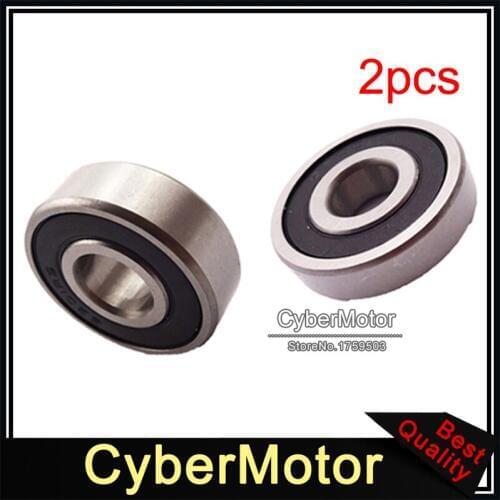 2x 12x32x10mm Motorcycle Rubber Sealed Ball Bearing 6200 RS For ATV Quad 4 Wheeler Pit Dirt Trail Motor Bike Motocross