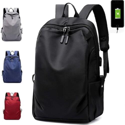 USB Charge Backpacks 14inch Laptop School Bag Teenager Waterproof Backpack Mochila Travel Bags Large Capacity Handbag Headphone