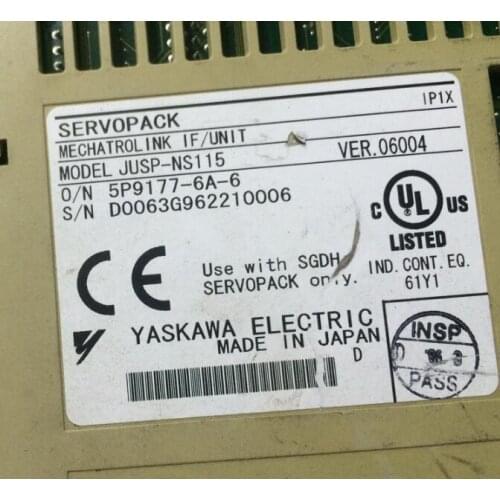 Servo drive JUSP-NS115 , Used one , 90% appearance new , 3 months warranty , in stock