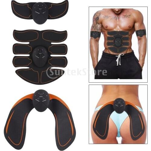 EMS Hip Muscle Stimulator Arm Abdominal Trainer for Weight Loss Massager ABS Fitness Buttock Butt Lifting Toner Massage Sticker