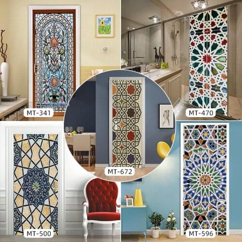 Mysterious Stickers for The Whole Door, Bedroom Door Wall Decoration Painting, Removable, Waterproof, Customizable