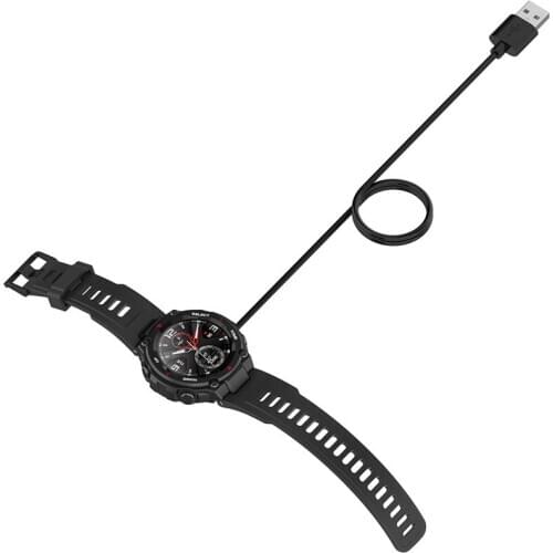 USB Watch Charger Charging Dock Cradle Station with 1m Cable for Amazfit T-ReX A1918 for Amazfit GTS / GTR 42mm/47mm Smartwatch