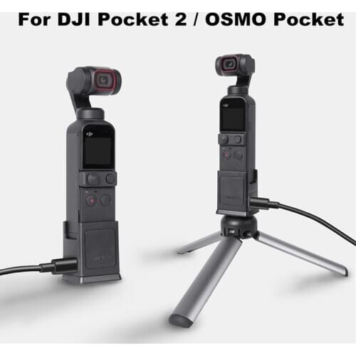 Charging Base for DJI Osmo Pocket 2 Dual Type-C Ports 1/4 in Screw Hole Adapter Connector Sunnylife Spare Parts Combo