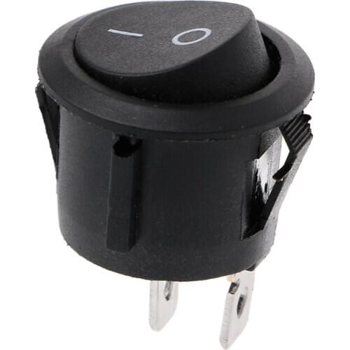 1PC On/Off SPDT Round Rocker Switch with Female Crimp Spade Connectors Replacements for Car Boat Wholesale