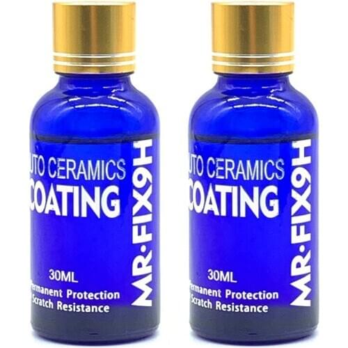 2Pcs/Box 9H Car Oxidation Ceramic Coat Super Hydrophobic Auto Liquid Glass Coating Set Polysiloxane Nano materials Care Polish