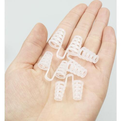 4 pcs Silica gel/PE Healthy Anti Snore Apnea Nose Clip Anti-Snoring Breathe Aid Stop Snore Device Sleeping Aid Equipment Snoring