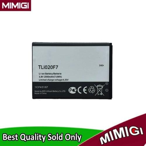 2000mAh TLI020F7 Battery For Alcatel PIXI 4 5045D Pop 2 5042D C7 7040 7040D 7041 7041D J720 J720T J726T J726T-so2 Accumulator