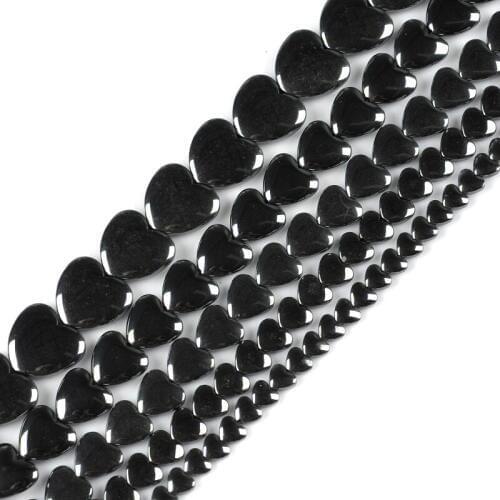 AAA Natural Stone Hematite Beads Heart Loose Beads 5.5mm 7mm 10mm 12mm 16mm for DIY Necklace Bracelet Jewelry Making Accessories