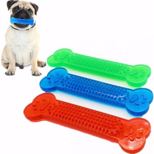 Hot Sale Durable Dog Chew Toys Rubber Bone Toy Aggressive Chewers Dog Toothbrush Doggy Puppy Dental Care For Dog Pet Accessories