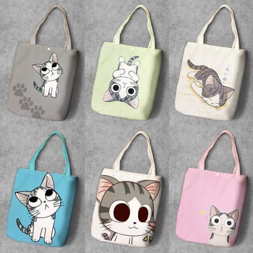 IVYYE Chis Sweet Home Fashion Anime Canvas Shopping Backpack Casual Large Capacity Customized Tote Lady Girls Shoulder Bags New