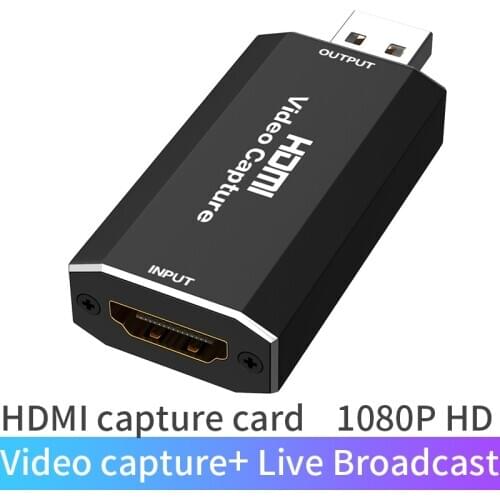PERESAL HDMI to USB capture card for PS4/Switch/digital camera connect computer or host used for recordding vedio Live broadcast