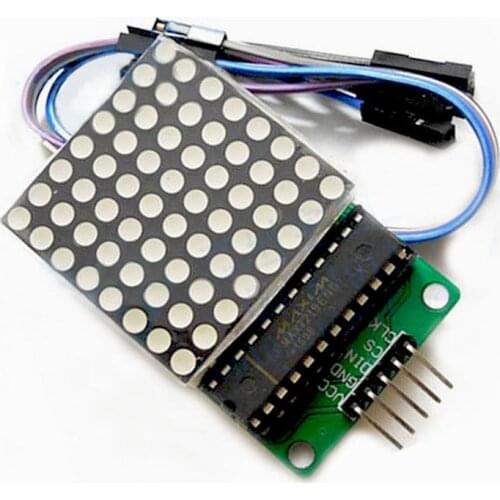 1Pc 5V MAX7219 Dot LED Matrix Module MCU Control Led Display Module+Wire For Arduino Dropshipping Freeshipping