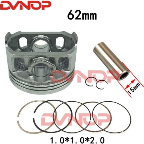 Motorcycle 62 mm Piston Pin 15 mm Ring 1.0*1.0*2.0mm Set Kit Assembly For CG150 CBB150 CG CBB 150 150cc Spare Parts