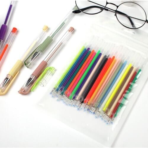 Glitter Gel Pens Colored Gel Pen Set, Gel Markers with 40% More Ink for Adult