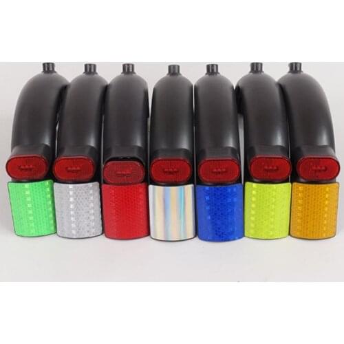 Electric Scooer Sticker For Xiaomi Scooter Pro 2 Rear Fender License Plate Decoration Safety Reflective PVC Stickers Accessories