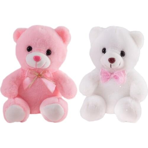 Adorable Night Light Bear Glowing Stuffed Animal Plush Toys Kids Bedtime Companion, 25cm