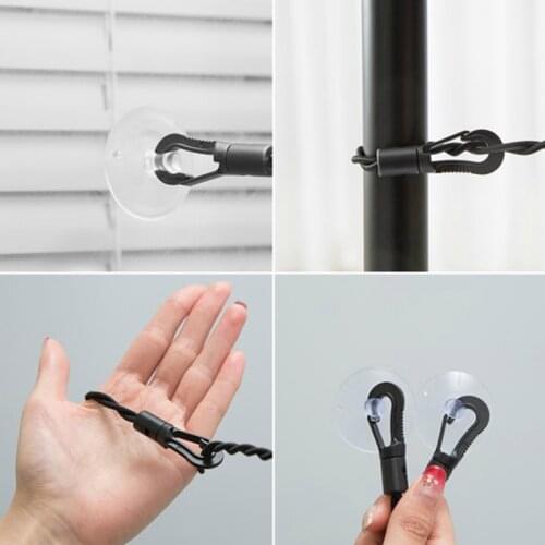 Outdoor Travel Hotel Free Punching Clothesline Suction Cup Clothesline Portable Clothesline