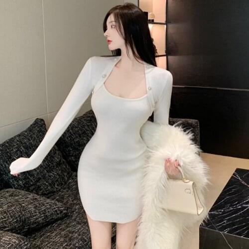Pengpious Fashionable Knitted Dresses