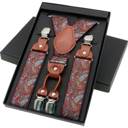 4 Clips Fashion Suspenders Leather Alloy Braces Male Unisex Vintage Casual Leather Suspensorio Trousers Strap Husbands Gift