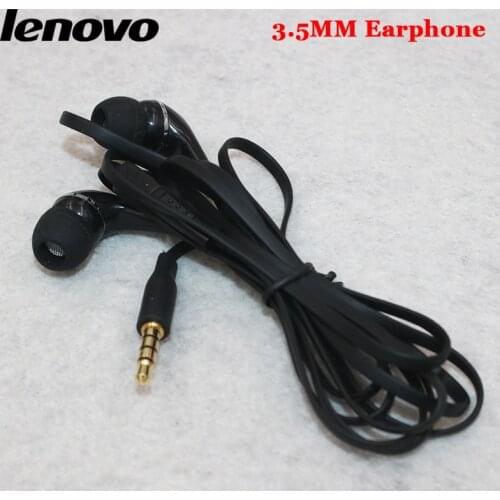 Lenovo In-Ear Wired Earphone 3.5MM Jack Stereo Music Headsets With Volume Control Earbuds For Z5 Z6 K5 K5s Pro Zuk Z2 Black 1.2M
