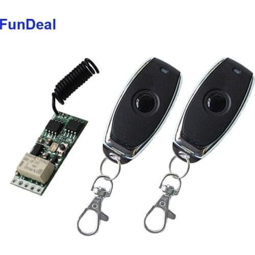 433MHz Mini RF Remote Control Switch 5V 6V 9V 12V Mini Relay Wireless ON/OFF Electronic Lock Access Control Electromagnetic Lock