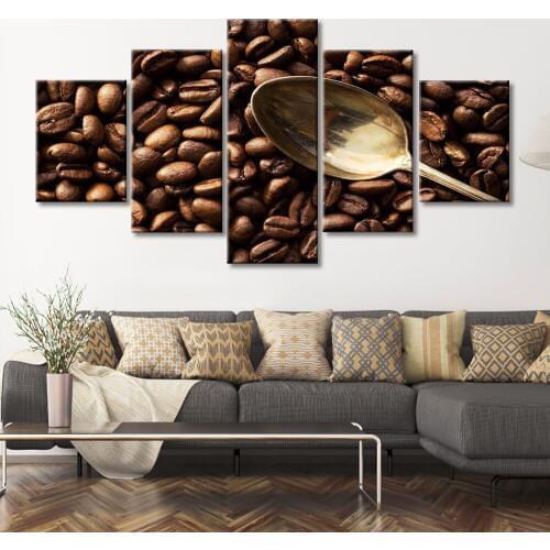 Modern Photo Coffee Bean Picture Canvas Painting Wall Art Kitchen Decor Home Decor HD Prints Poster