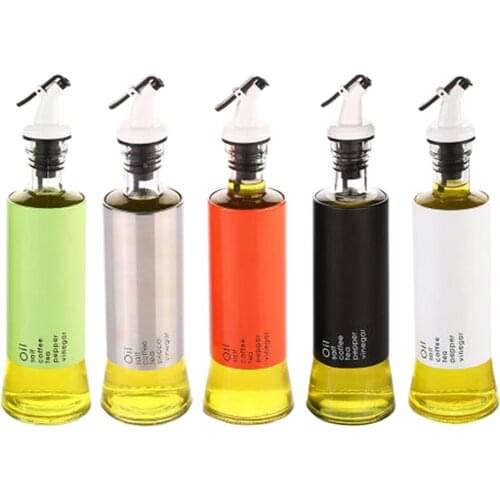 Glass Oil and Vinegar Dispenser, Olive Oil Dispenser, Clear Glass Oil Bottle