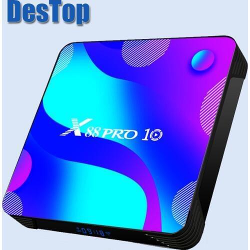 NEW Smart TV Box Android 10 4GB RAM 64GB ROM RK3318 USB3.0 Google Android 10.0 Media Player Netflix Youtube 4K Set Top Box 10pcs