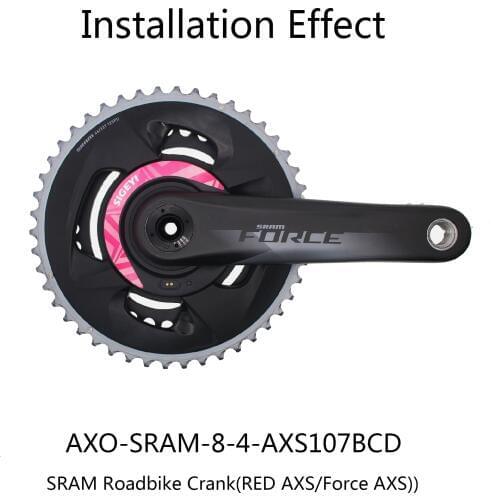 Bicycle Power Meter Road Bike Crank For Sram Spider Crank Chain Wheel Bilateral Power Meter Axs Bcd107 Red Force 1X 2X Crank
