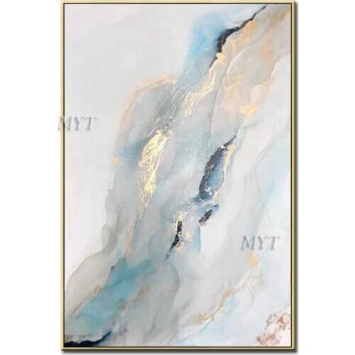 Waterfall Handpainted Abstract Oil Painting Modern Wall Art Living Room No Frame Picture Home Decoration Painting 100% Handmade