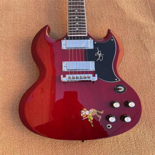 High quality electric guitar g400 cherry red mahogany fingerboard, can be customized, free transportation